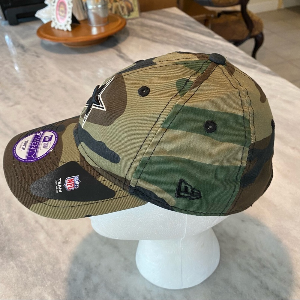 New Era NFL Cap Camouflage Ball Cap Youth ball hat metal clasp green - Picture 9 of 9